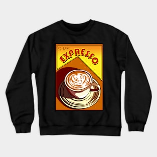 CAFE COFFEE EXPRESSO CAPPUCINO Crewneck Sweatshirt